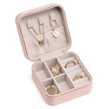 Travel Jewelry Case - Bridesmaid Gift - Small Jewelry Travel S 1 Pink