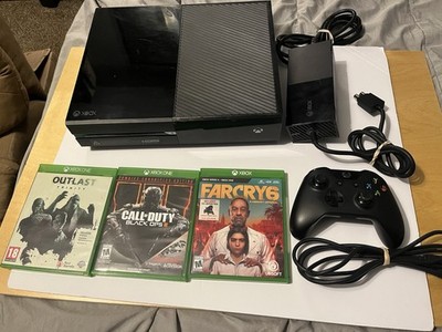 TESTED Xbox One Console Bundle 500GB Black W/ Games Controller Cables Original