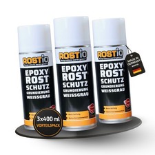 3 x Rostio Epoxy EP Grundierung Primer Rostschutz Rostumwandler Spray 3er Set 