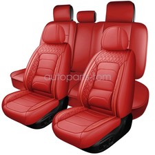 Fits For Nissan Leather 5 Seats Car Seat Cover Front Rear Full Set Cushion Pad Fits For Nissan Leather 5 Seats Car Seat Cover Front Rear Full Set Cushion Pad
