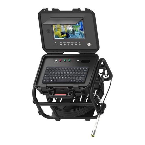 Cámara de inspección de tuberías IPS de 9" con localizador de 512HZ medidor autonivelante contador DVR - Imagen 7 de 15