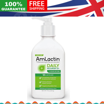 AmLactin Tägliche feuchtigkeitsspendende Körperlotion, spendet sofort Feuchtigkeit, 7,9 Oz.