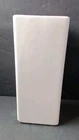Vtg McCoy Pottery FLORALINE Square Modern Planter Vase # 447 Classic White MCM