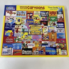 White Mountain Puzzles Saturday Morning Cartoons 1000 Piece Jigsaw Puzzle