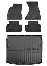 Gummi Fußmatten Kofferraumwanne für Audi A4 B8 2007-2015 Limousine Gummimatten