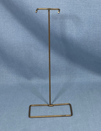 Vintage 1960s Skipper Doll Gold Wire Display Stand 6.75" Tall by Mattel Nice!
