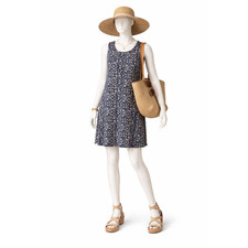 Style Indication Floral Shift Dress Resort Cruise Beach Vacation Travel Womens L