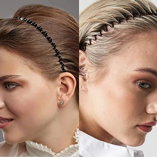 15 Stück Metall Stirnband für Herren und Frauen Unisex Haarband verstellbar  - Bild 3 von 6