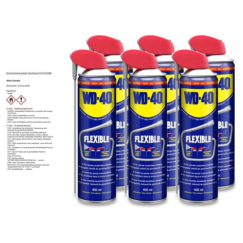 WD-40® 6x 400ml MULTIFUNKTIONSPRODUKT FLEXIBLE MULTIFUNKTIONSÖL VIELZWECKÖL