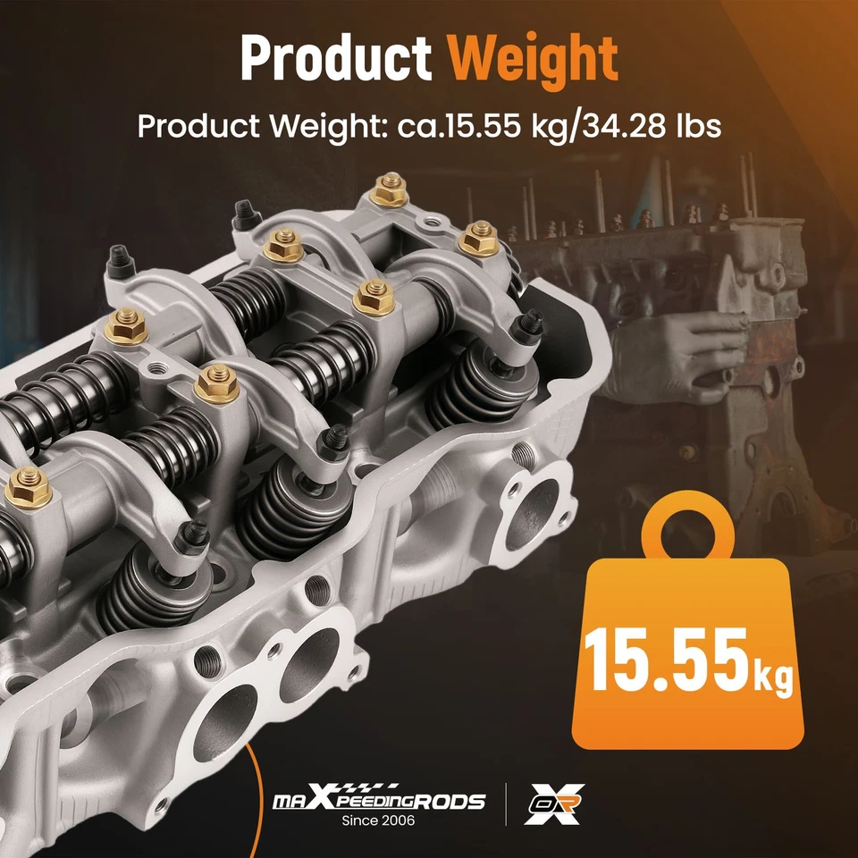 Conjunto de culata 4ZE1 para camioneta Honda Passport Isuzu Rodeo 2,6 L SOHC Foto 4 de 4