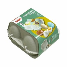 HABA Creative Play - Eier Zubehör Kinderküche Holz Spielzeug Kinder ab 3 Jahren