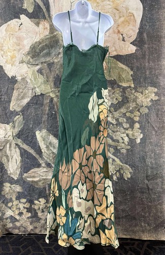 Nuevo Maxi Vestido Anthropologie Negro Eustella Desnudo Cuello en V Talla Mediana - Imagen 9 de 10