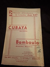 Partition Cubaya Bamboula Mariquita Sheet Music