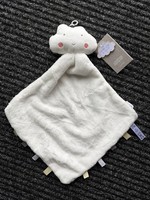 Mamas & and Papas White Reversible Awake Asleep Cloud Comforter Comfort Blanket