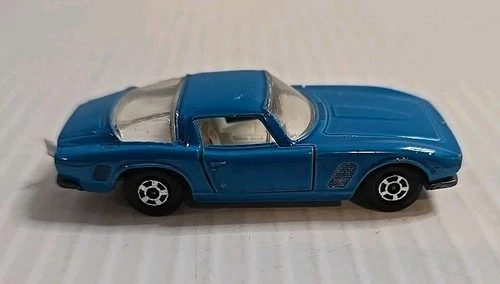 Vintage 1971 Matchbox Superfast No. 14 Iso Grifo Blue Car Lesney