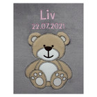 Babydecke mit Name Kuscheldecke Baby Junge Mädchen Geschenk Geburt Schwanger
