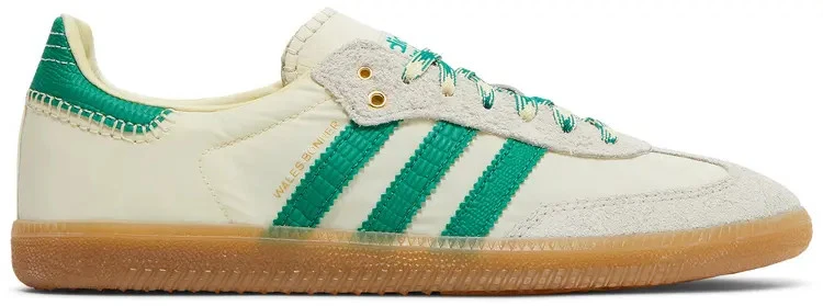 Wales Bonner × adidas Samba Sail/Green adidas Wales Bonner x Samba Cream White Bold Green for Sale