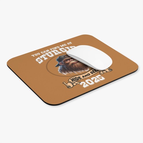Bigfoot At Sturgis 2025 Mouse Pad, Funny Office Decor, Sports Gift, Unique Desk - 第 4/5 張圖片