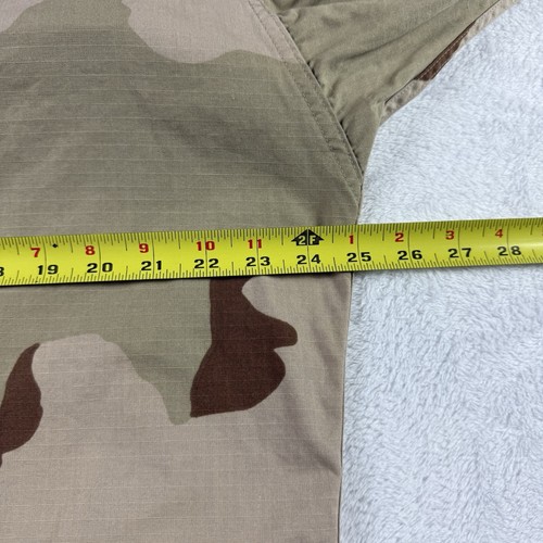 Giacca mimetica vintage US Army Desert uomo grande corta BDU camicia combattimento cappotto tattico - Foto 9 di 13