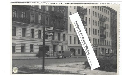 Berlin Melanchtonstrasse Calvinstrasse Foto 10x15 um 1950 VW Geschäfte Bellevue