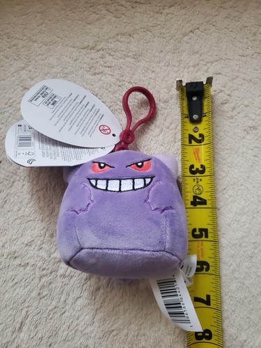 Pokemon Squishmallow Gengar Clip-On 3,5 Zoll Plüschtier - Bild 8 von 8