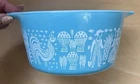 Vintage Pyrex Turquoise Aqua Amish Butterprint 473 1 Qt Casserole Dish - NO LID.