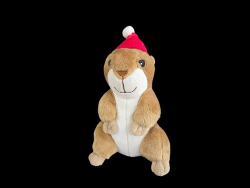 Peluche - Marmota con gorro rojo - 20 cm