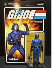 Super7 G.I. Joe Reaction Figures Wave 1A Cobra Commander Action Figure New