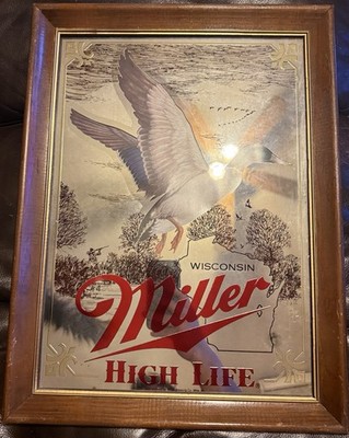 Miller High Life Beer Sportsman Series Mirror Michigan Duck Mallard