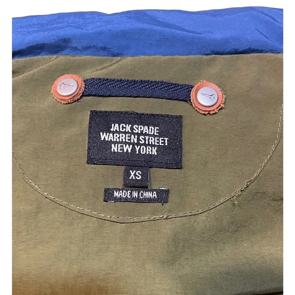 Chaleco acolchado Jack Spade Down para hombre talla XS azul - 70/30 plumón/pluma Gorpcore usado en excelente estado Foto 3 de 4