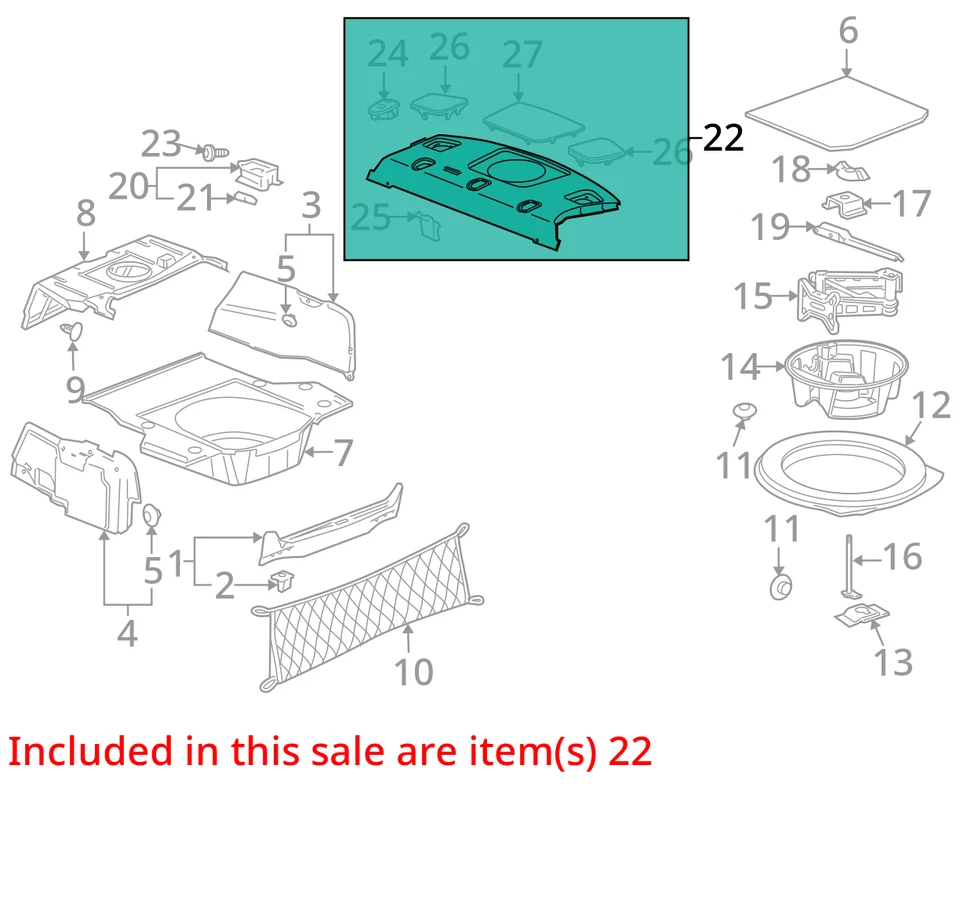 SE ADAPTA A CADILLAC STS 2005-2011 MOLDURA ASM R/WDO PNL LT EFECTIVO 25768919 - NUEVO OEM Foto 2 de 3