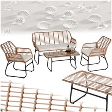 Garden Furniture Set Molfetta XL - for 4 people, water-repellent, weather-safe