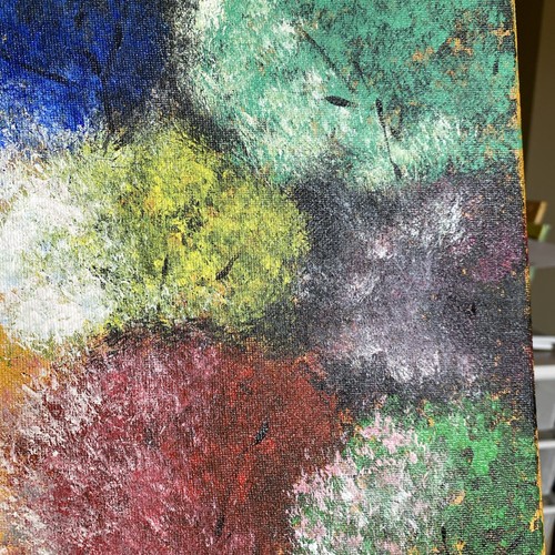20x24 Original Acrylic Painting On Canvas Board,landscape,abstract Trees - Bild 5 von 14