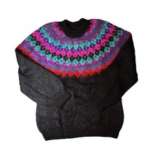 Sweater Womens Medium 90s Vintage Mohair Style Crewneck