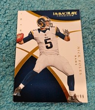 2015 Panini Immaculate Collection Nick Foles St Louis Rams 86/99