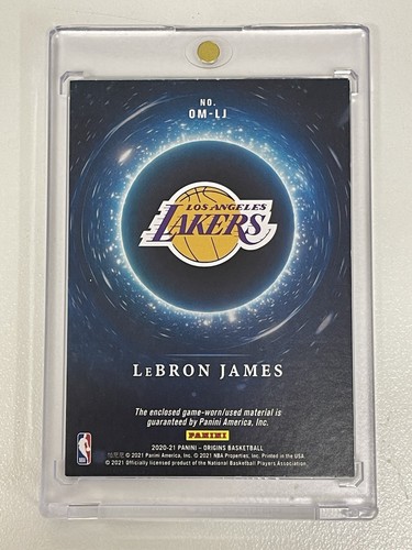 2020-21 PANINI ORIGINS MEMORABILIA LEBRON JAMES GAME USED PATCH OM-LJ #35/35 1/1 - Picture 3 of 3