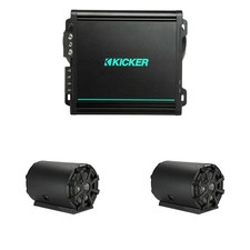 Kicker Marine Dual Bass Tube  Amp Kit   46CWTB84 8" Subwoofer Tube  48KMA80...