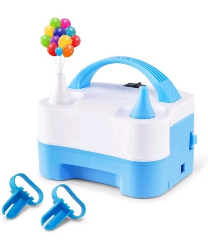 Electric Air Balloon Pump, Portable Dual Nozzle Electric Balloon Inflator/Blower