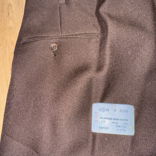 1970s Botany Suit Mens 42 Long Jacket 36 Pants Unhemmed Vintage Deadstock NOS - Picture 22 of 23