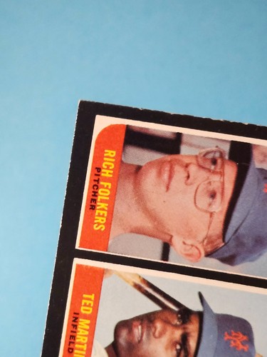 1971 Topps RC Rich Folkers Ted Martinez Jon Matlack New York Mets #648 EX+ ⚾ - Imagen 6 de 10