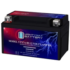 Mighty Max YTX7A-BS Battery Replacement for Genuine Scooter Buddy 150 170 125