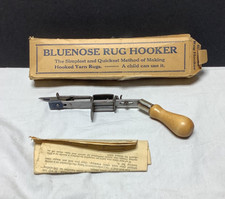 Vintage Bluenose Rug Hooker For Hooked Yarn Rugs W/Original Box And Instructions