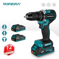 Cordless Electric Screwdriver Combi Hammer Impact Drill Driver 13 mm For Makita