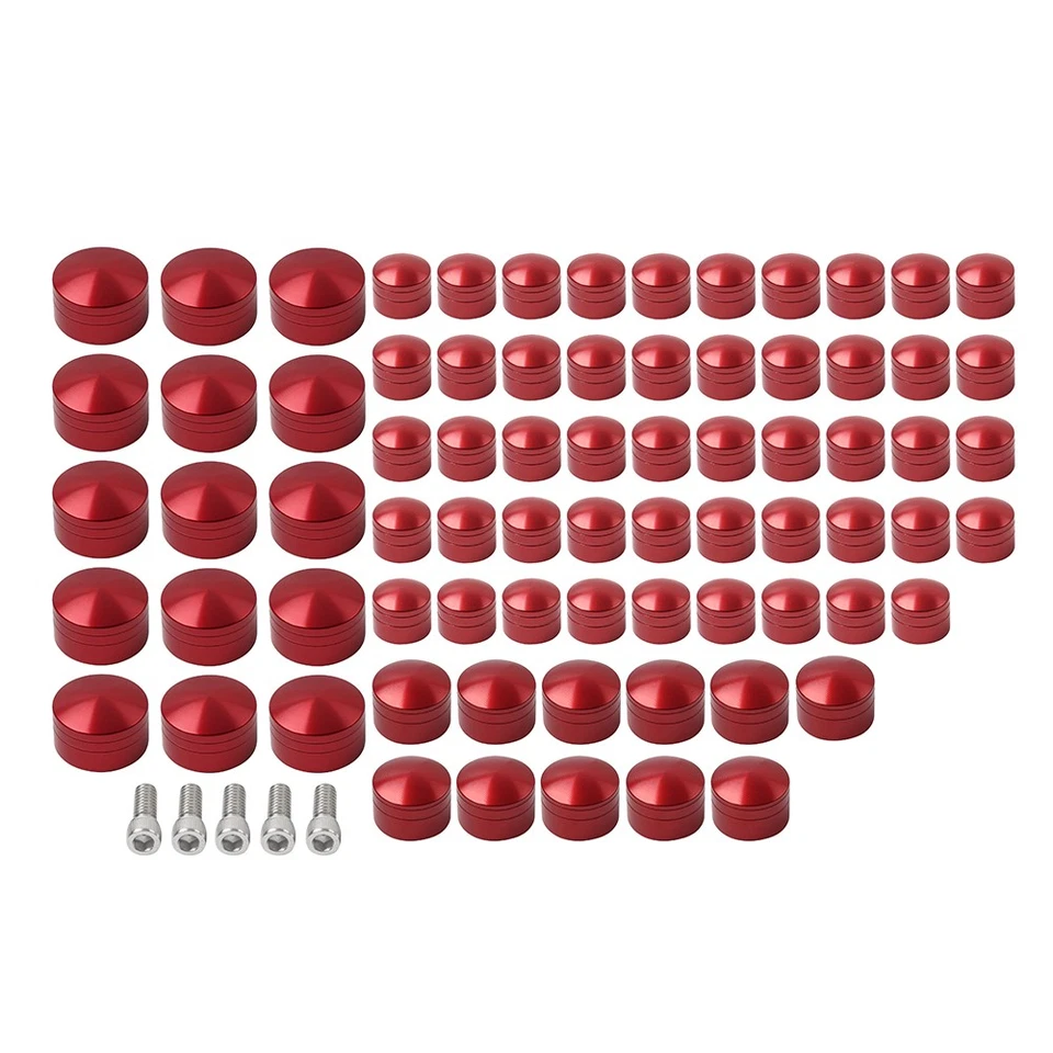 Kit de cubierta de tapa de perno de motor 75X para Harley Touring Road Street Glide 07-16 Foto 3 de 4