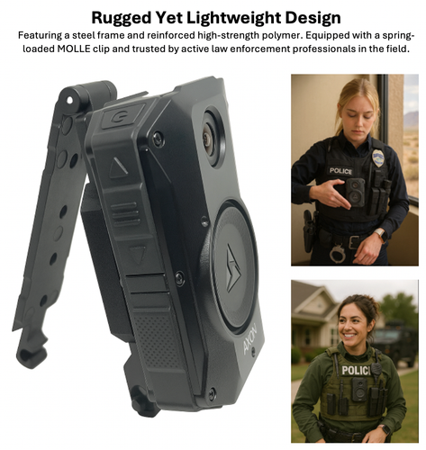 Sandbox Tactical Double Molle Cam Mount designed for Axon Taser body cam 2,3,4 - Picture 5 of 6