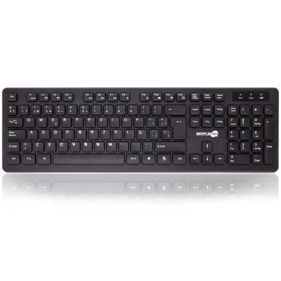Wireless Mouse and Keyboard Kit Spanish ES QWERTY Black Set M&K Spanish - Image 2 of 4