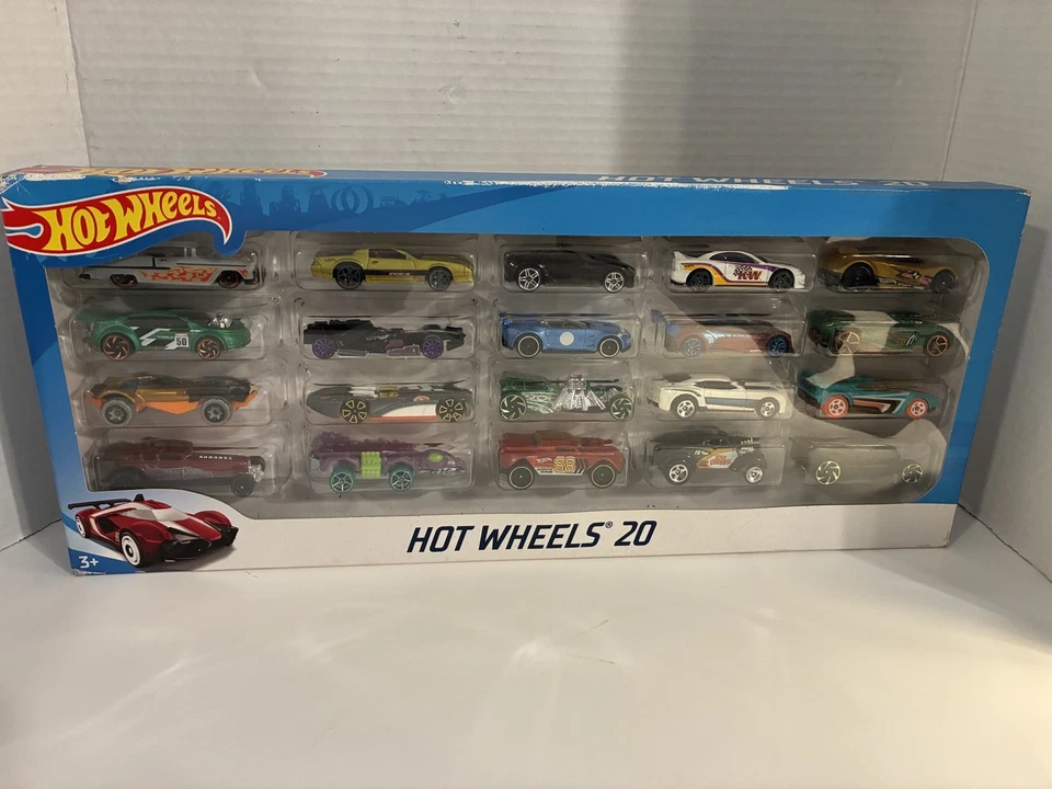 Hot Wheels Paquete Regalo 20 Coches Surtido H7045 Nuevo En Caja, que está desgastado y manchado. Foto 4 de 4