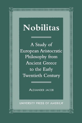 Nobilitas by Alexander Jacob - 9780761818878