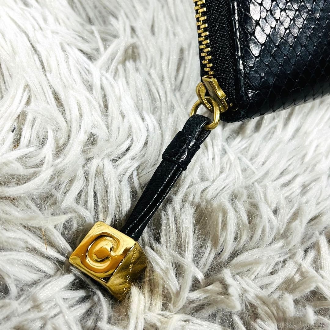 Sea by Chloe Long Wallet Python Embossed Round Zi… - image 6