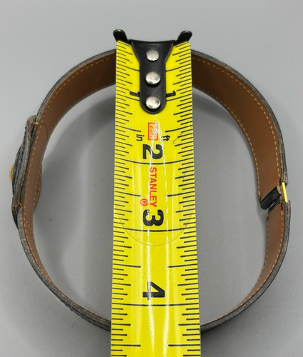 Hermes Black Leather Choker With Gold Plated Bead - Picture 14 of 16